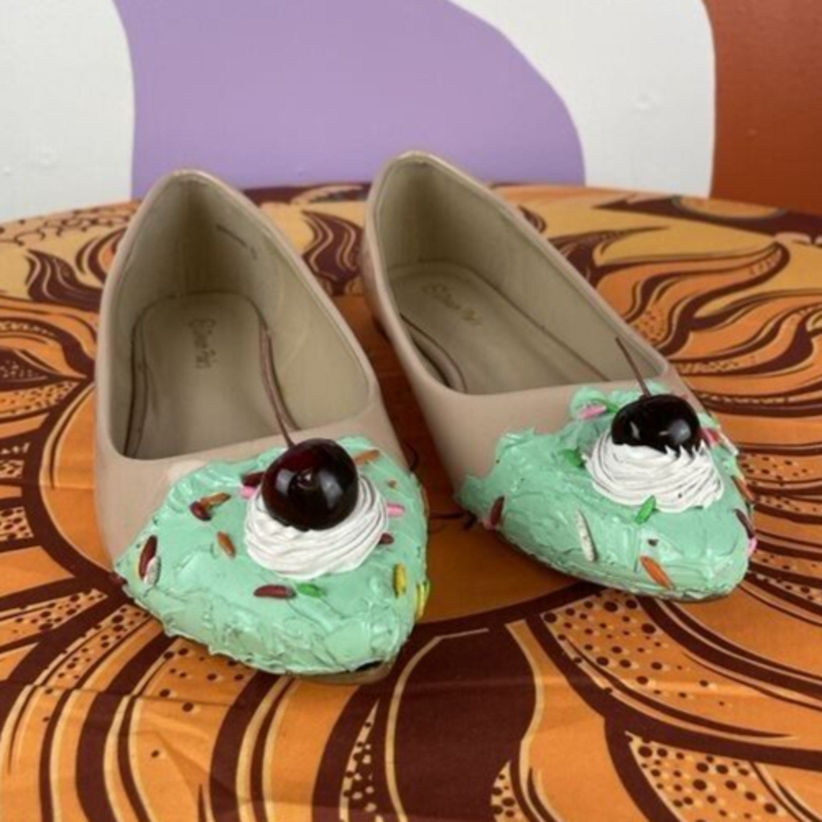 Ice Cream Ballet Flats Women s 7 Slip On Clearwater Closet