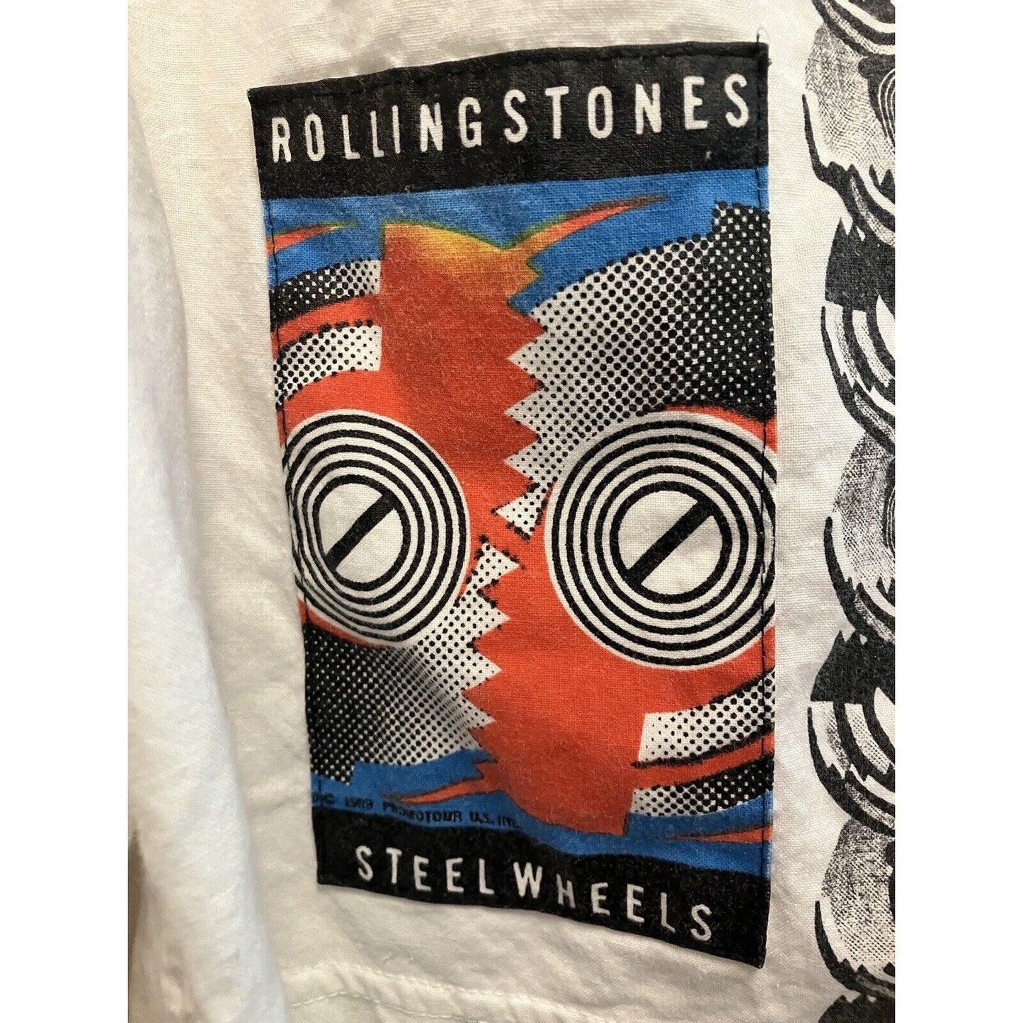 Vintage 1989 Rolling Stones Steelwheels Tour Promotour Made in USA Medium No Tag