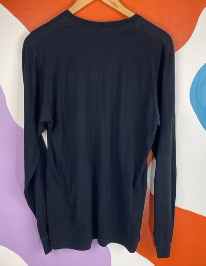 American Apparel Grim Reaper Long Sleeve Shirt Medium Black