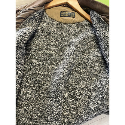 Abercrombie & Fitch Military Quilted Lined Jacket Men Large Green Fleece Outdoor