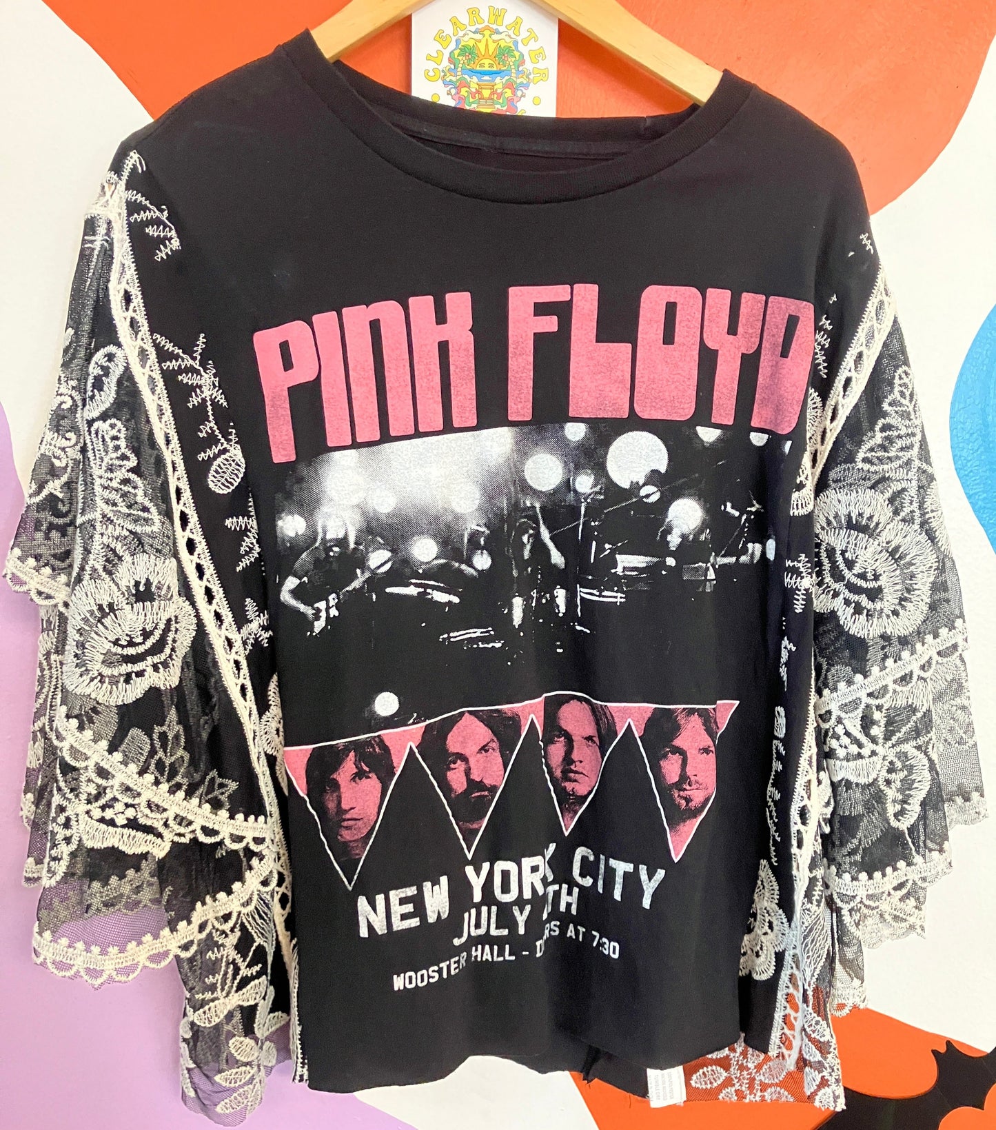 Pink Floyd Upcycled Crop Top x Retro Chic Fashionista