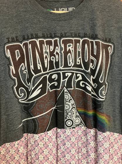 Pink Floyd Liquid Blue Upcycled T Shirt Dress x Retro Chic Fashionista