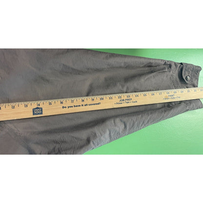 VTG Brambilla Overcoat Jacket Mens Medium Brown Full Zip Packable Utility Y2K