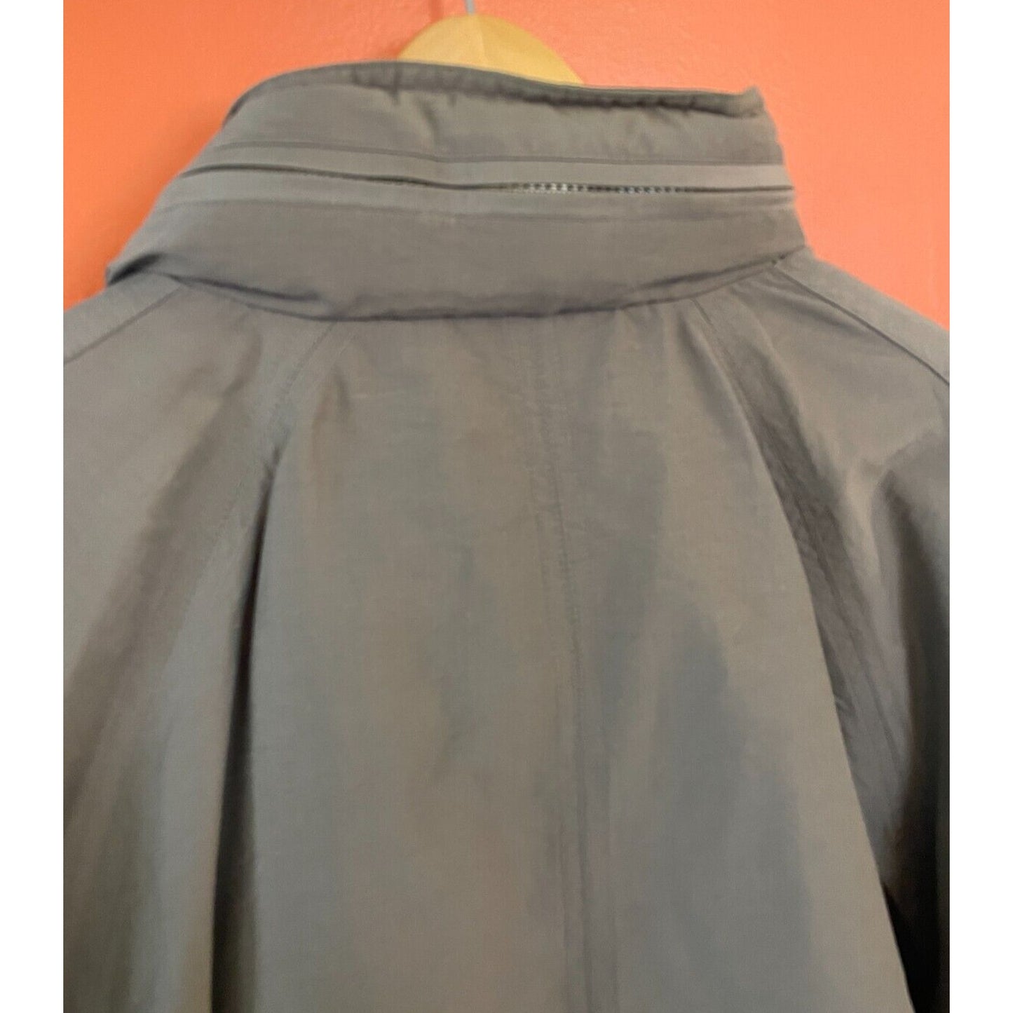 VTG Brambilla Overcoat Jacket Mens Medium Brown Full Zip Packable Utility Y2K